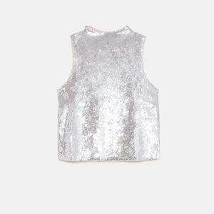 BRAND NEW! Zara Sequin Top